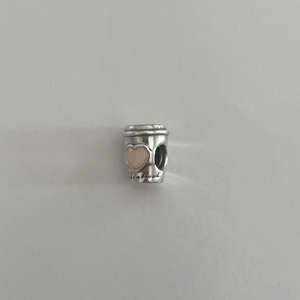 Authentic Pandora Take a Break coffee cup charm